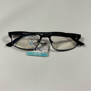 Foster Grant - Multi Focus Plus Black and Grey Reading Glasses Metal Frame-2.75